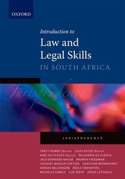 Front cover of Introduction to Law and Legal Skills in South Africa by Willemien du Plessis