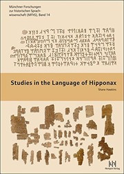 Front cover of Studies in the Language of Hipponax by Shane Hawkins