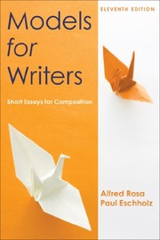 Front cover of Models for Writers by University Alfred Rosa