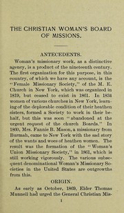 Front cover of Historical sketch of the Christian Woman's Board of Missions by Elmira J. Dickinson