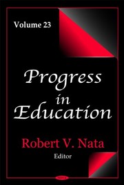 Cover of Progress in Education by Robert V. Nata