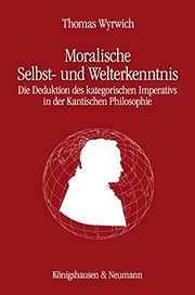 Front cover of Moralische Selbst- und Welterkenntnis by Thomas Wyrwich