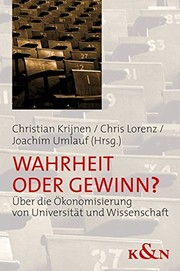 Front cover of Wahrheit oder Gewinn? by Christian Krijnen