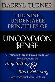 Cover of Uncommon Sense by Darryl Turner