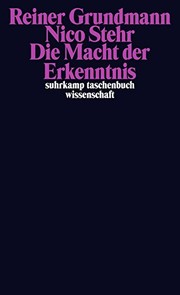 Cover of Die Macht der Erkenntnis by Reiner Grundmann