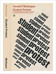 Cover of Student Protest by Gerald F. McGuigan