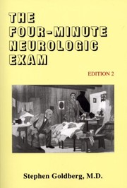 Front cover of The Four-Minute Neurologic Exam by Stephen Goldberg