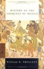 Cover of History of the conquest of Mexico by William Hickling Prescott