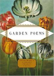 Cover of Garden Poems by John Hollander