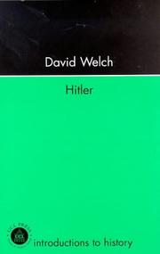 Cover of Hitler by Welch, David