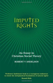 Cover of Imputed Rights by Robert V. Andelson