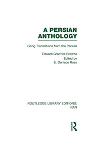 Front cover of A Persian anthology by Edward Granville Browne