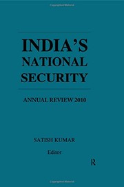 Cover of India's National Security by Satish Kumar