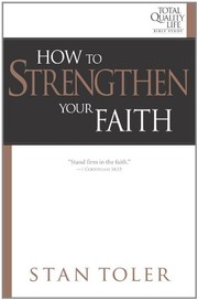 Front cover of How to Strengthen Your Faith by Stan Toler