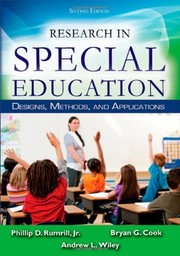 Front cover of Research in Special Education by Phillip D. Rumrill Jr.