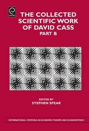 Front cover of The Collected Scientific Work of David Cass by David Cass