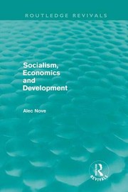 Cover of Socialism, Economics and Development by Alec Nove