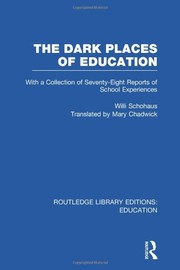 Cover of The dark places of education by Willi Schohaus