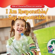 Front cover of I Am Responsible / Soy responsable by Walt National