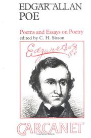 Front cover of Poems and Essays on Poetry by Edgar Allan Poe