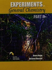Front cover of Experiments in General Chemistry Part II by RUGG  BARRY
