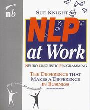 Cover of NLP at Work by Sue Knight
