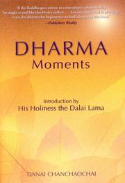 Cover of Dharma moments by Danai Čhančhaochāi.