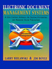Cover of Electronic document management systems by Larry Bielawski