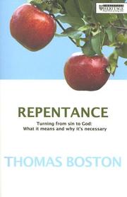 Front cover of Repentance: Turning from Sin to God by Thomas Boston