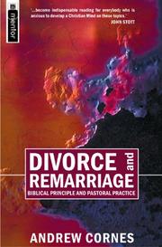 Cover of Divorce and Remarriage by Andrew Cornes
