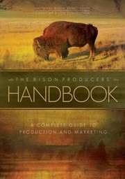 Cover of Bison Producers' Handbook by National Bison Association