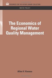 Cover of The economics of regional water quality management by Allen V. Kneese