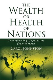 Front cover of The Wealth or Health of Nations by Carol Johnston