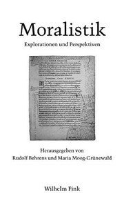 Cover of Moralistik by Rudolf Behrens