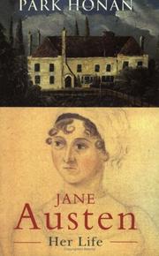Cover of Jane Austen by Park Honan