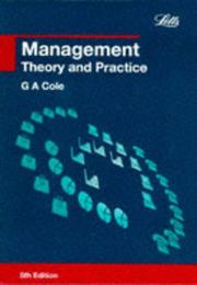Cover of Management (Complete Course Texts) by G.A. Cole