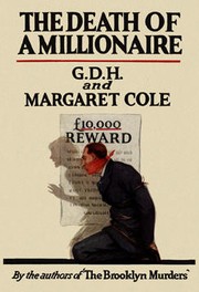 Cover of The death of a millionaire by G. D. H. (George Douglas Howard) Cole