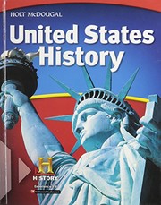 Front cover of United States History by HOLT MCDOUGAL
