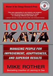 Cover of Toyota kata by Mike Rother