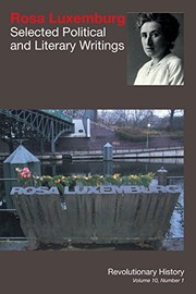Front cover of Rosa Luxemburg by Rosa Luxemburg