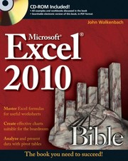 Cover of Excel 2010 Bible by John Walkenbach
