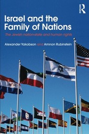 Front cover of Israel and the family of nations by Alexander Yakobson