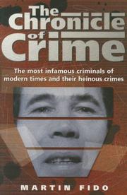 Front cover of The Chronicle of Crime by Martin Fido