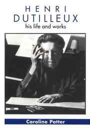 Cover of Henri Dutilleux by Caroline Potter