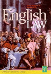 Cover of English law by Gary Slapper