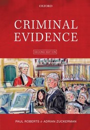 Cover of Criminal Evidence by Paul Roberts