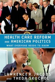 Front cover of Health Care Reform and American Politics by Lawrence R. Jacobs