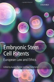 Cover of Embryonic Stem Cell Patents by Aurora Plomer