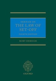 Front cover of Derham on the Law of Set-Off by Rory Derham