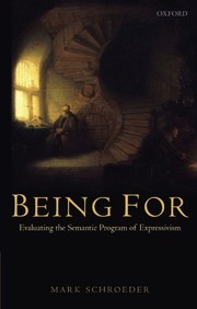 Cover of Being For by Mark Schroeder